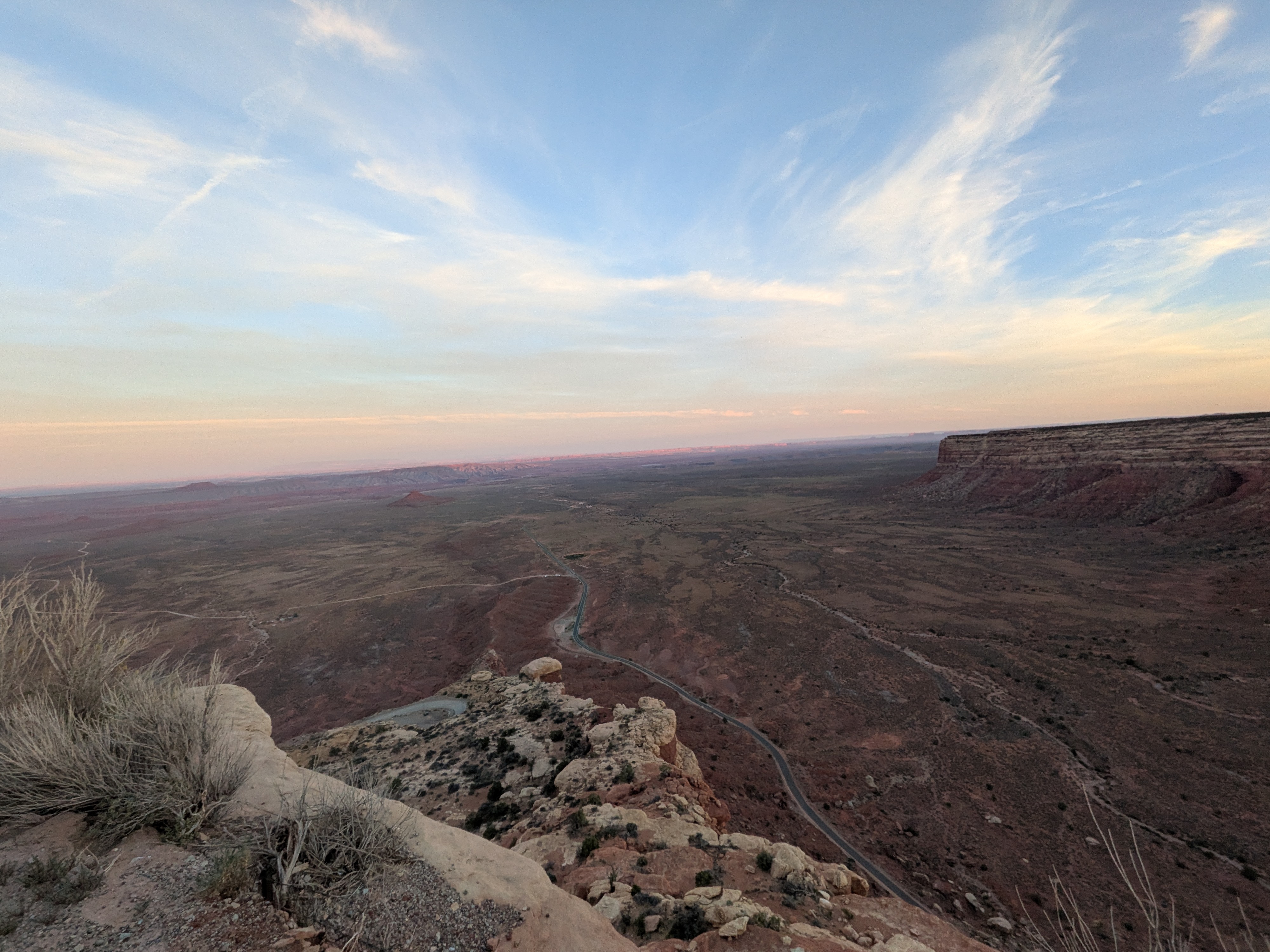 Sunset view over Muley Point, Utah